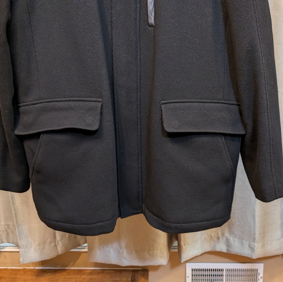 Cole Haan Coat made of 70% virgin wool Size XL in black - Picture 4 of 16